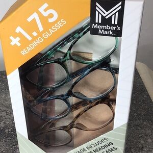 ☘️Reading Glasses 3 pairs Green, Blue, Brown